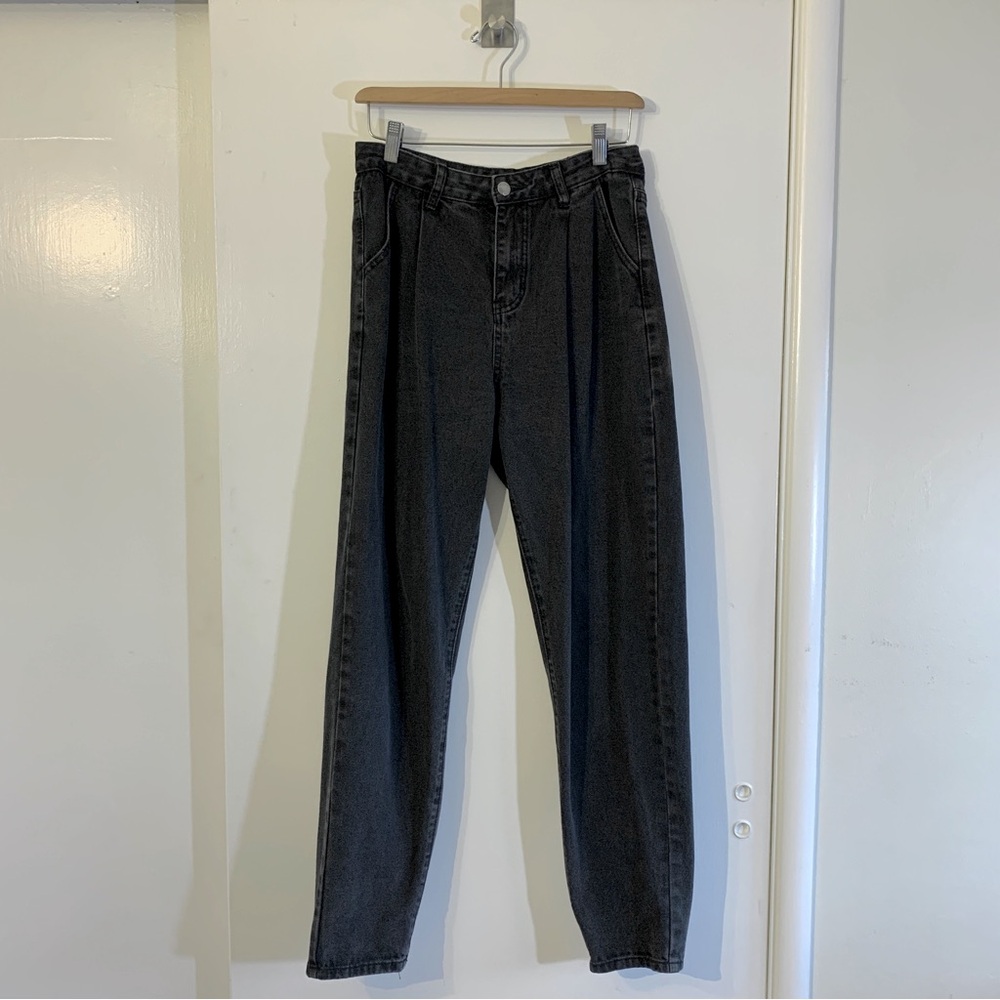 Wide leg black jeans